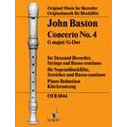 BASTON: CONCERTO NO.4 G-DUR SBF NOTE
