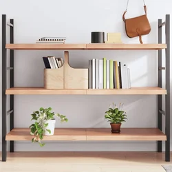 Zidna polica svjetlosmeđa 140x60x(2-4) cm obrađena hrastovina