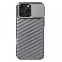Maska za mobilni telefon iPhone 16 Pro Max NILLKIN CAMSHIELD PRO, Siva