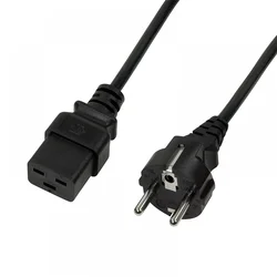 Napajalni kabel CEE 7/7 do IEC C19, 3 m, LogiLink CP153 - VDE, 16 A, 3600 W