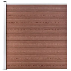 Vidaxl Vrtna ograja WPC 175x186 cm rjava