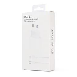 Kućni punjač PD Fast charger 20W za iPhone 11-14 sa PD lightning kablom CE beli
