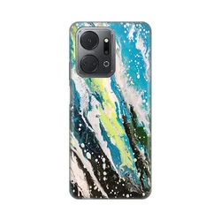 Silikonska maska za Honor X7a Abstract Print Skin providna