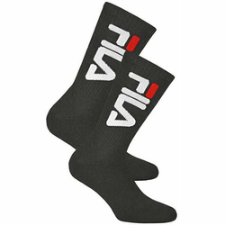 Čarape za tenis Fila Unisex Tennis Plain Socks 2P - black