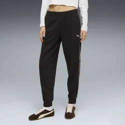 Puma Ženski donji deo trenerke ESS Graphic Animal Comfort, Crni