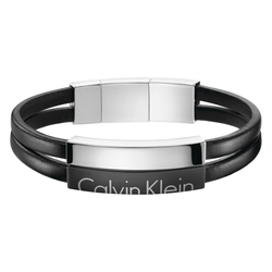 Calvin Klein Zapestnica KJ5RBB290100 Črna Srebrna