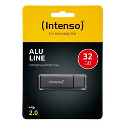 INTENSO Alu Line 32GB USB 2.0 (Crni) - 3521481 USB 2.0, 32GB, do 28 MB/s, do 6,5 MB/s