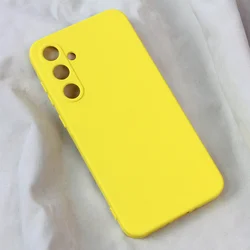 Maska za mobilni telefon Samsung Galaxy A35 5G TERACELL SOFT VELVET, Žuta