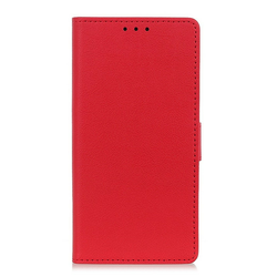 Eleganten etui Litchi za Xiaomi Redmi 9A - rdeč