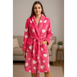 Ready Bade mantil - Roze sa srcima (S, M, L, XL, XXL)