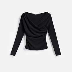 Reserved - Bluza s drapiranim detaljem