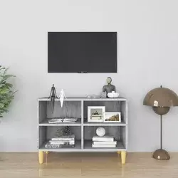 TV ormarić s nogama od drva boja hrasta sonome 69,5x30x50 cm