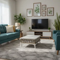 Hanah Home Sto za dnevnu sobu Ada 90x38x60 cm, Prljavo beli