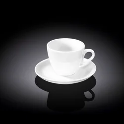 Skodelica in Podstavek, Porcelan, 75ml