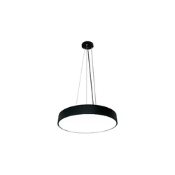 LED luster sa prigušivačem na sajli LED/50W/230V 3000-6500K crna + daljinski upravljač