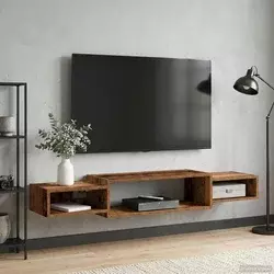TV ormar za montažu na zid Zidna montaža Staro drvo