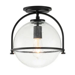 Quintiesse QN-SOMERSET-F-C-BK - Plafonska svetiljka SOMERSET 1xE27/60W/230V crna