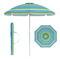 Timeless Tools Nagibni senčnik za plažo 198 cm moder, (5000345170)