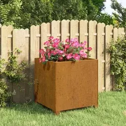 Sadilica s nogama boja hrđe 40 x 40 x 40 cm od čelika COR-TEN