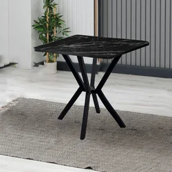 Hanah Home Trpezarijski sto Elma 70, 70 x 74 x 70 cm, Crna