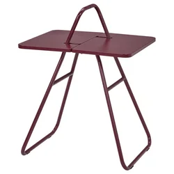IKEA PS 2026 Pomoćni stočić, tamnocrvena, 50x40 cm