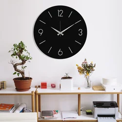 Wallity Zidni sat 48x48cm Crni