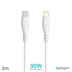 Pluginn Data Kabl PI-PDL 30W Type C na Lightning, 2m, Beli