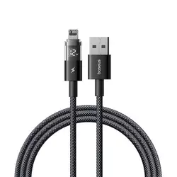 Polnilni in podatkovni USB-A v Lightning kabel Baseus Data Cable Display 2 - 2.4A - 1m - cosmic black