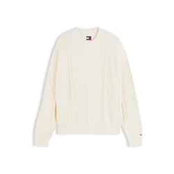 Tommy Jeans Pulover ecru