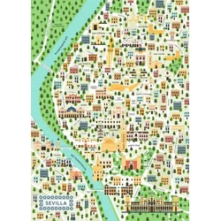 Ravensburger Puzzle Zemljevid Seville 1000 kosov