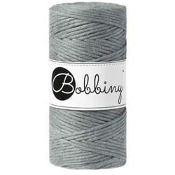 Bobbiny Macrame Cord 3 mm 100 m Steel Vrvica