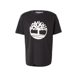 TIMBERLAND Majica Northwood Tree črna / bela