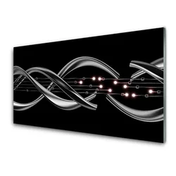 tulup.si Slika na steklu Abstrakcija graphics 140x70 cm 4 obešalnika