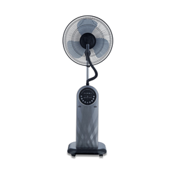 Aigostar - Stojeći ventilator sa efektom magle 95W/230V crna/siva + daljinski upravljač