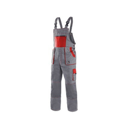 Canis Radne pantalone na tregere luxy robin sivo-crvene vel.62 ( 55208 )