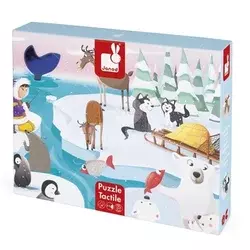 Janod Puzzle sa teksturom - Život na ledu / J02773
