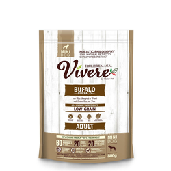 VIVERE Suva hrana za odrasle pse mini Buffalo, 3kg