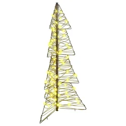 Božićno drvce s 100 LED svjetlima Topla bijela 120 cm Ratan