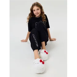 Sinsay - Plišane papuče Hello Kitty - belo