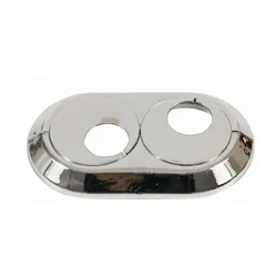 shumee Dvojna kromirana PVC rozeta 18 mm