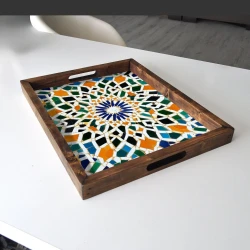 Aberto Design Poslužavnik REF037 48 x 38 x 4 cm, Šareni