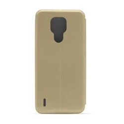 Maska za telefon ROYAL FLIP COVER za Motorola E7, Zlatna