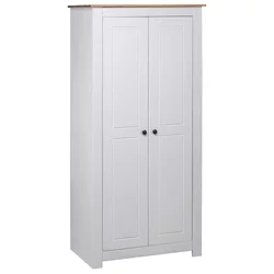 Ormar bijeli 80x50x171,5 cm masivna borovina asortiman Panama