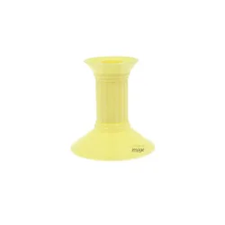 Plastični svečnik 10 cm 1 kos kremne barve