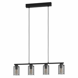 EGLO viseća lampa ZOCABON 4xE27 81,5 cm crna 99707