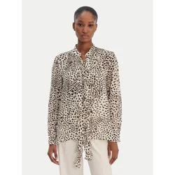 Marella Srajca Canapa 2613111151 Écru Regular Fit