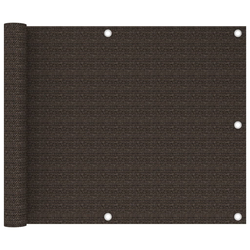 Balkonski zastor smeđi 75 x 300 cm HDPE