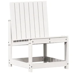 Vidaxl Vrtni stol bel 50,5x55x77 cm trdna borovina
