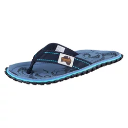 Gumbies Midnight Black - Tongs Noires Confortables 46, Semelle Caoutchouc Recyclé