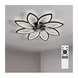 Brilagi - LED prigušiva plafonski ventilator LED/43W/230V, prečnik 90 cm, crna + daljinski upravljač